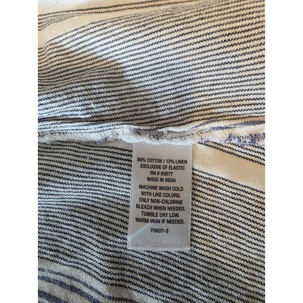 A.N.A Women Dress Sz M Blue White Striped Sleeveless Adjustable Strap - Picture 9 of 9